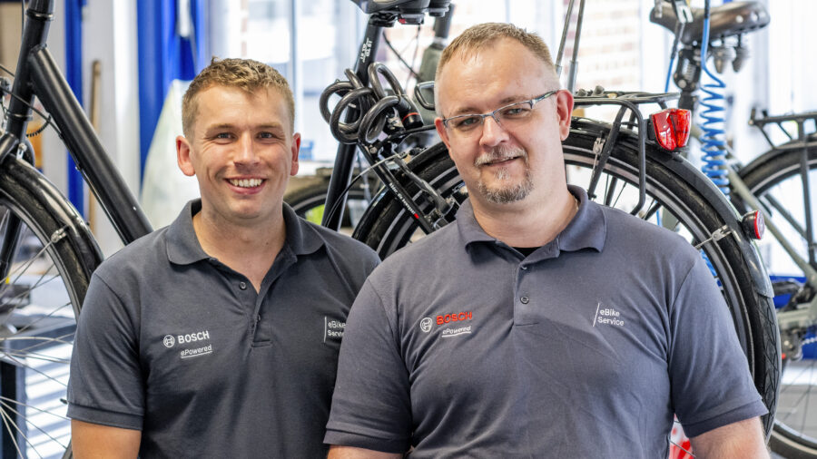 Stefan Spickmann (l.) und Marcel Jabs sind Fahrradexperten mit Leib und Seele.